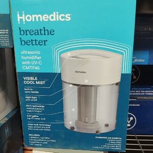 Homedics Ultrasonic Humidifier with UV-C Technology - White